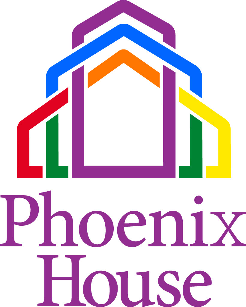 Phoenix house logo with colourful house shapes